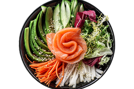 Поке с лососем