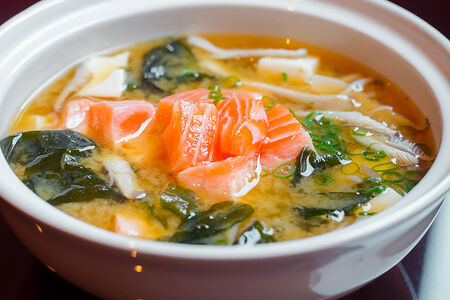 Суп Мисо с лососем
