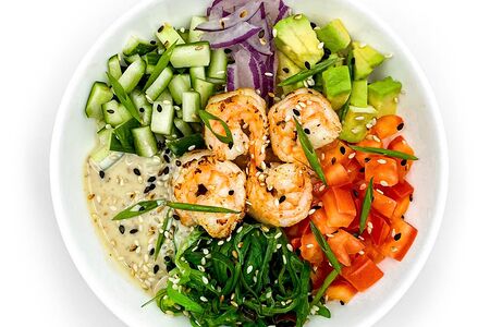 Поке с креветками