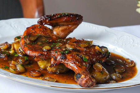 Цыплёнок гриль с молодым картофелем