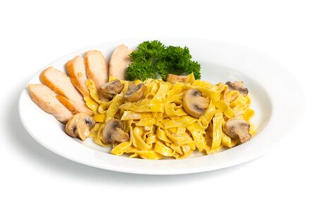 Фетучини с индейкой