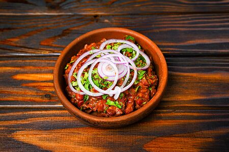 Лобио красное с орехами