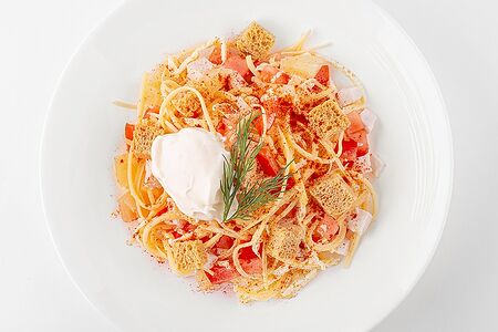 Салат с курицей и ананасом