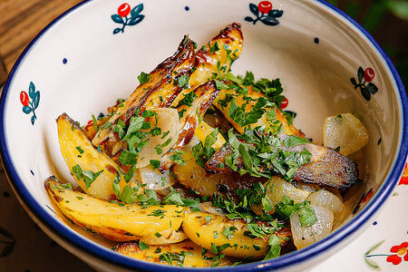 Картофель с грибами