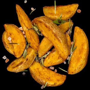 Картофель с сырным соусом