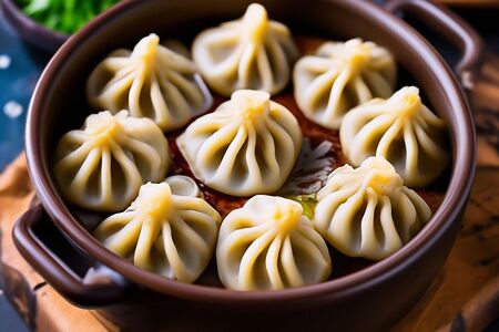 Хинкали мини в горшочке