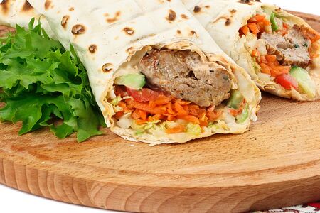 Шаурма с куриным кебабом