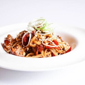 Лапша со свининой