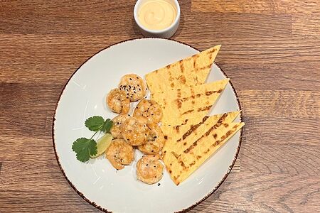 Креветки на гриле