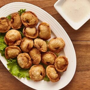 Жареные пельмени