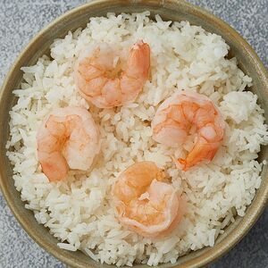 Բրինձ մանրածովախեցգետնով