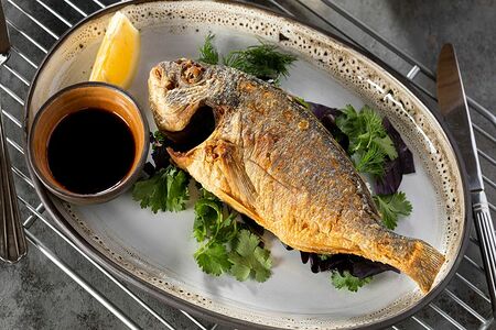 Рыба Дорадо жареная