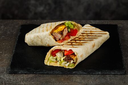 Шаурма Германская с котлетой из телятины