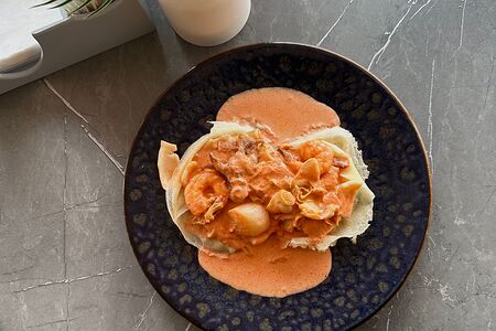 Блины с морепродуктами