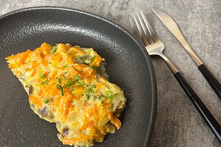 Печень говяжья под шубой