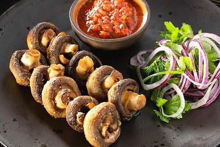 Шампиньоны на углях