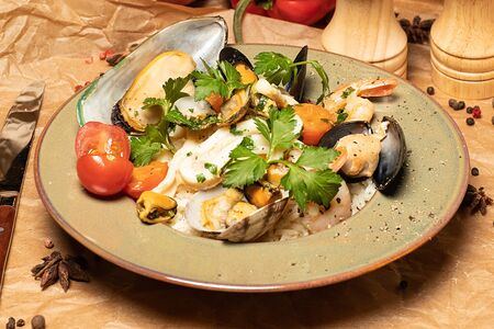 Ризотто с морепродуктами