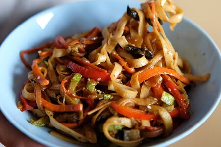 Удон с овощами