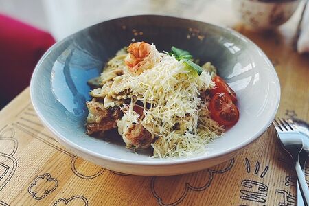 Паста с креветками