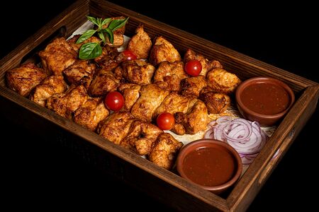 Шашлык из куриного филе