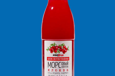 Морс Живая ягода клюквенный