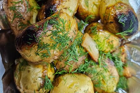 Картошка с сальцем