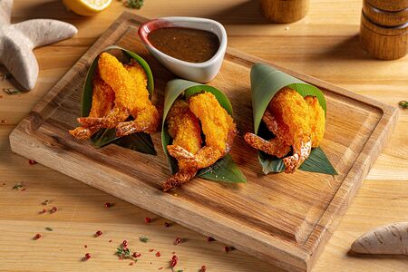 Тигровые креветки темпура