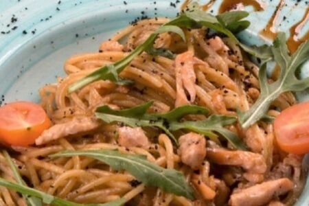 Паста с лососем