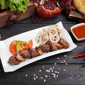 Шашлык из печени