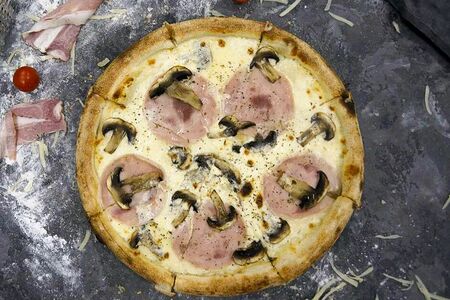 Ветчина с грибами