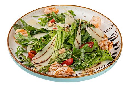 Руккола с креветками