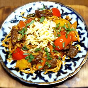 Лагман жареный