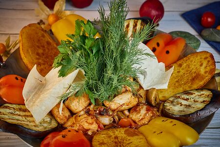 Садж из цыпленка на 4 персоны