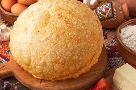 Чебурек с креветкой