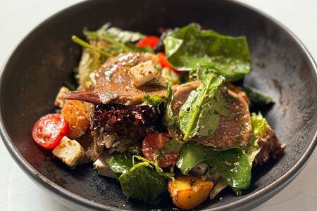 Салат с говяжьим языком