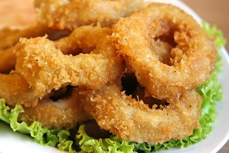 Кольца кальмаров в кляре