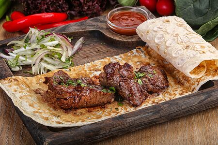 Телячья мякоть на мангале