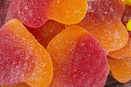 Гигантские сердечки со вкусом персика