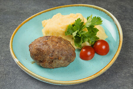 Котлетка мясная с картофельным пюре