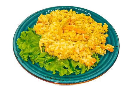 Рис с кальмаром в сливочном соусе