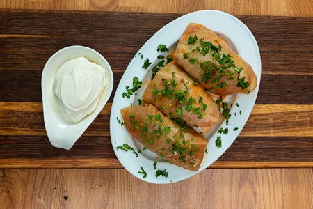 Голубцы с куриным фаршем