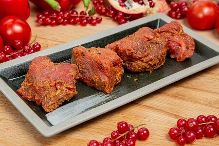 Говяжья вырезка в маринаде