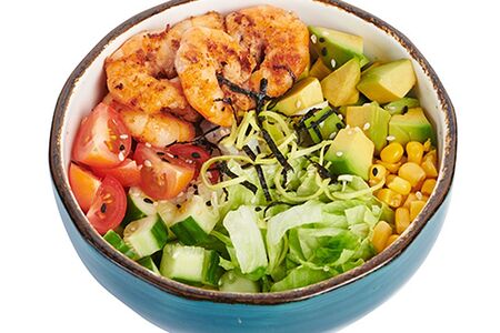 Поке с тигровыми креветками