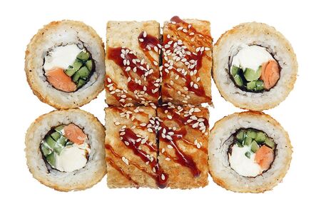 Лосось в шубе темпура