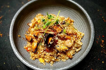 Рис с морепродуктами