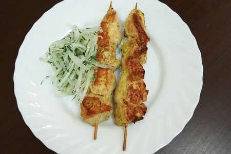 Шашлык из филе куриной грудки