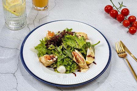 Салат Руккола с семгой