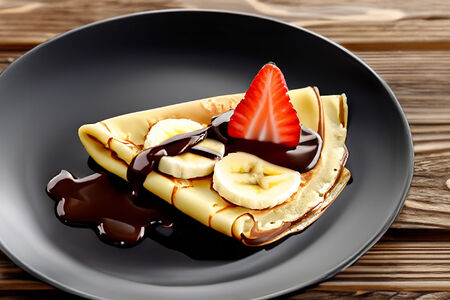 Блины с шоколадом