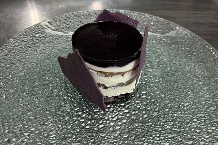 Черничный сырный крем