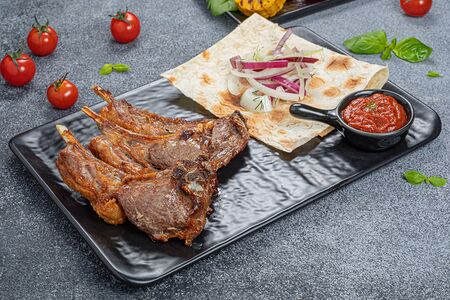 Шашлык из бараньей корейки